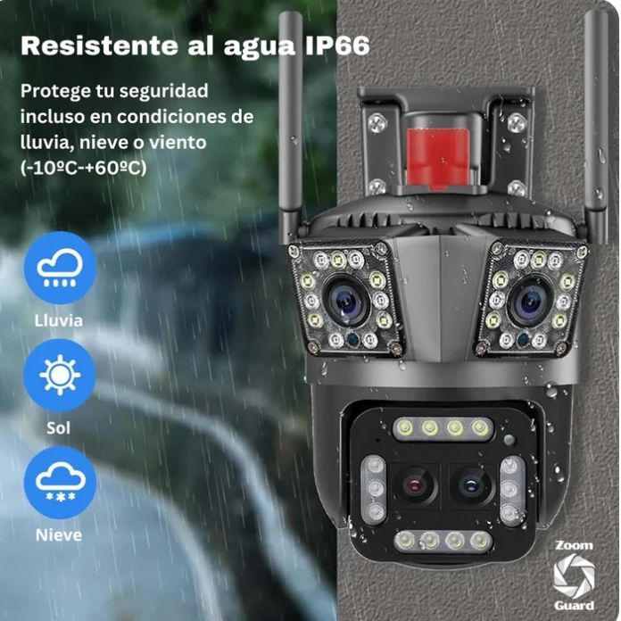 VigiMax 3L CAMARA DE SEGURIDAD  3 LENTES WIF - COMPRA UNO Y LLÉVATE OTRO CON 50% DE DESCUENTO