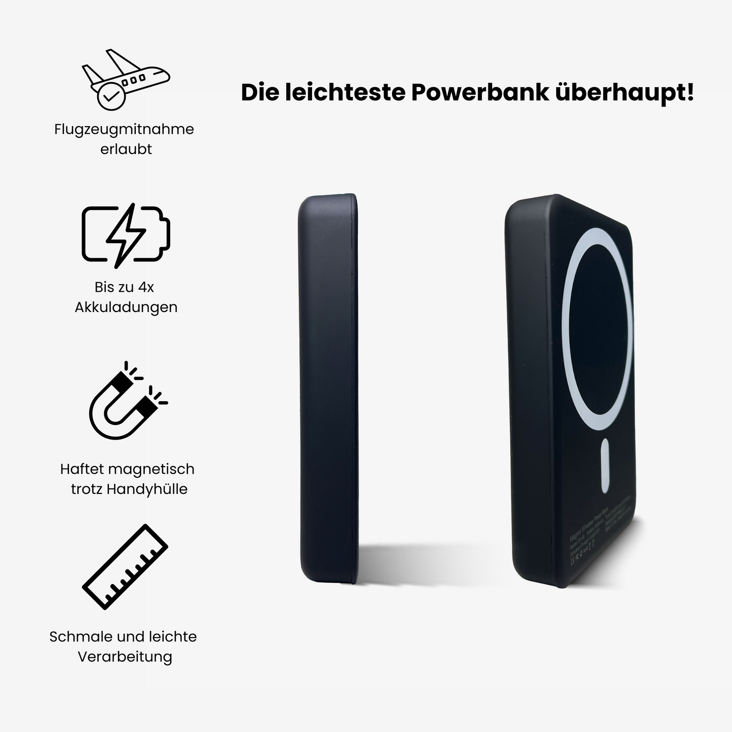 SlimCharge Pro - Magnetische PowerBank