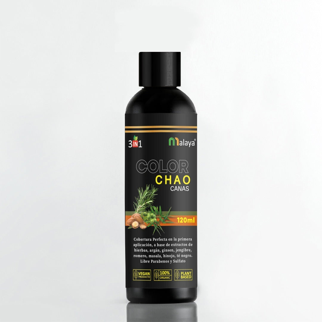 SHAMPOO CHAO 3 EN 1 CUBRE CANAS  40% DESCUENTO